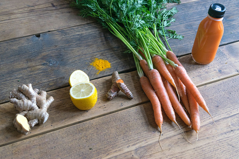 carrot ginger smoothie for gut health